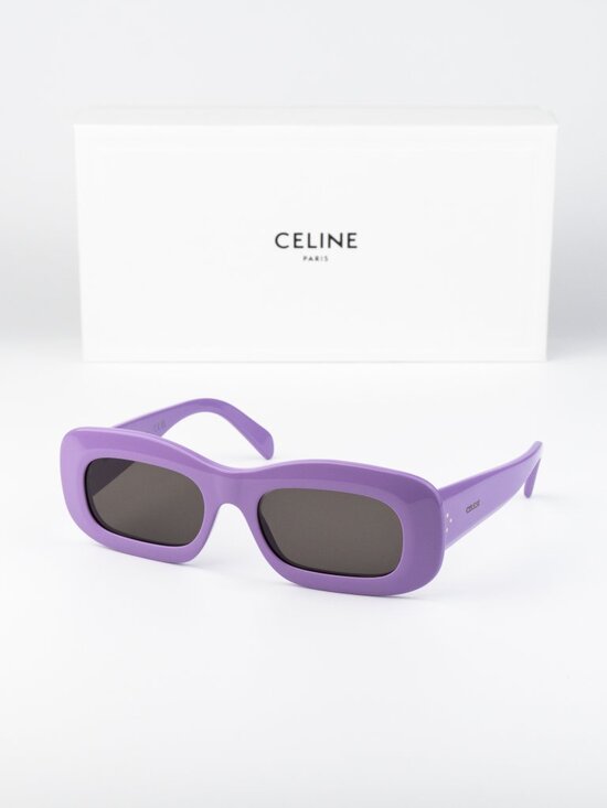 Celine Women Sunglasses Purple Grey Rectangle CL40294I 78A NEW AUTHENTIC main image 5